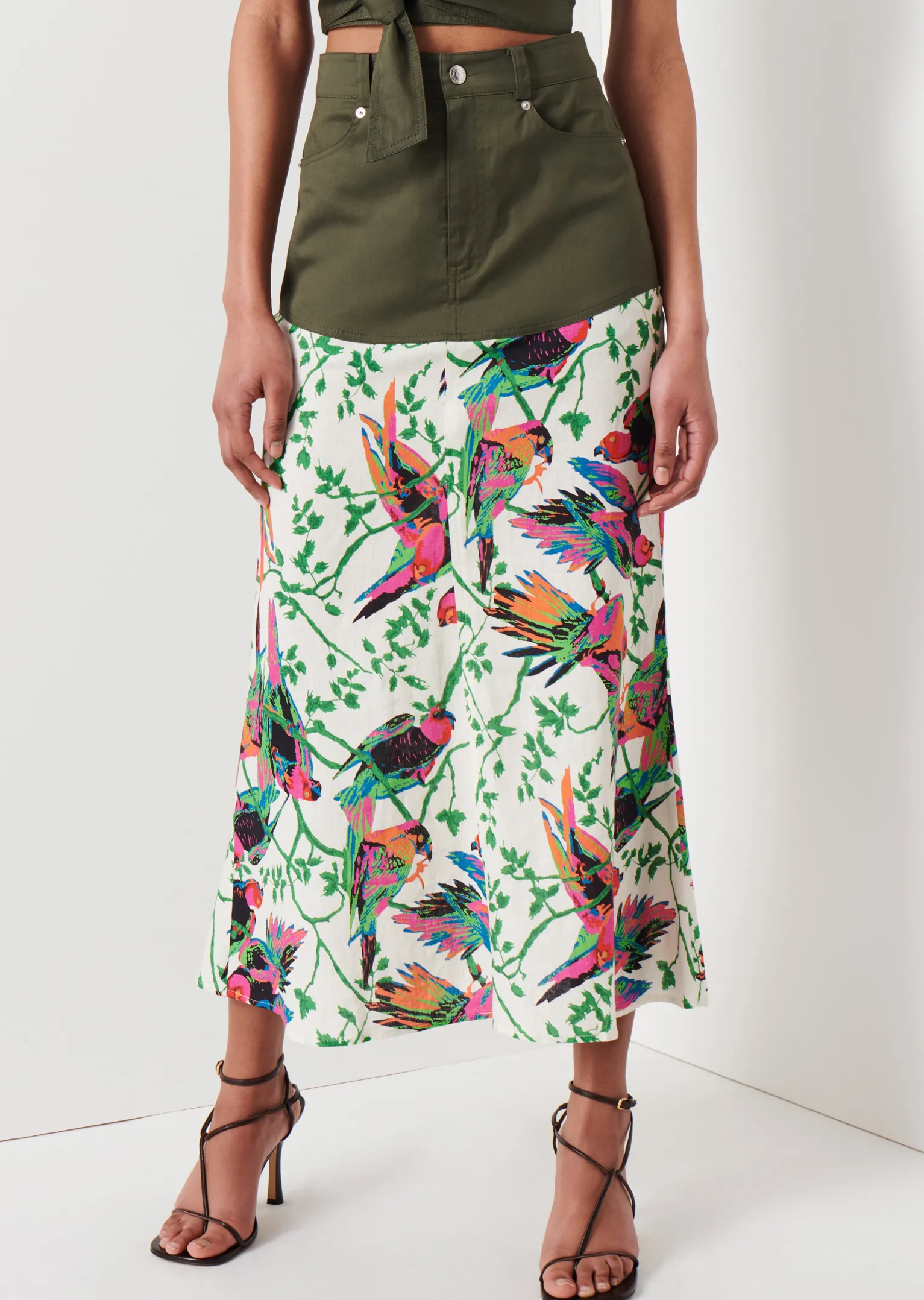 Women Derek Lam Dresses & Skirts<Ingrid Mixed Media Skirt