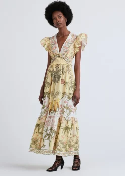 Women Derek Lam Dresses & Skirts<Isadora V-Neck Ruffle Dress