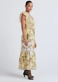 Women Derek Lam Dresses & Skirts<Isadora V-Neck Ruffle Dress
