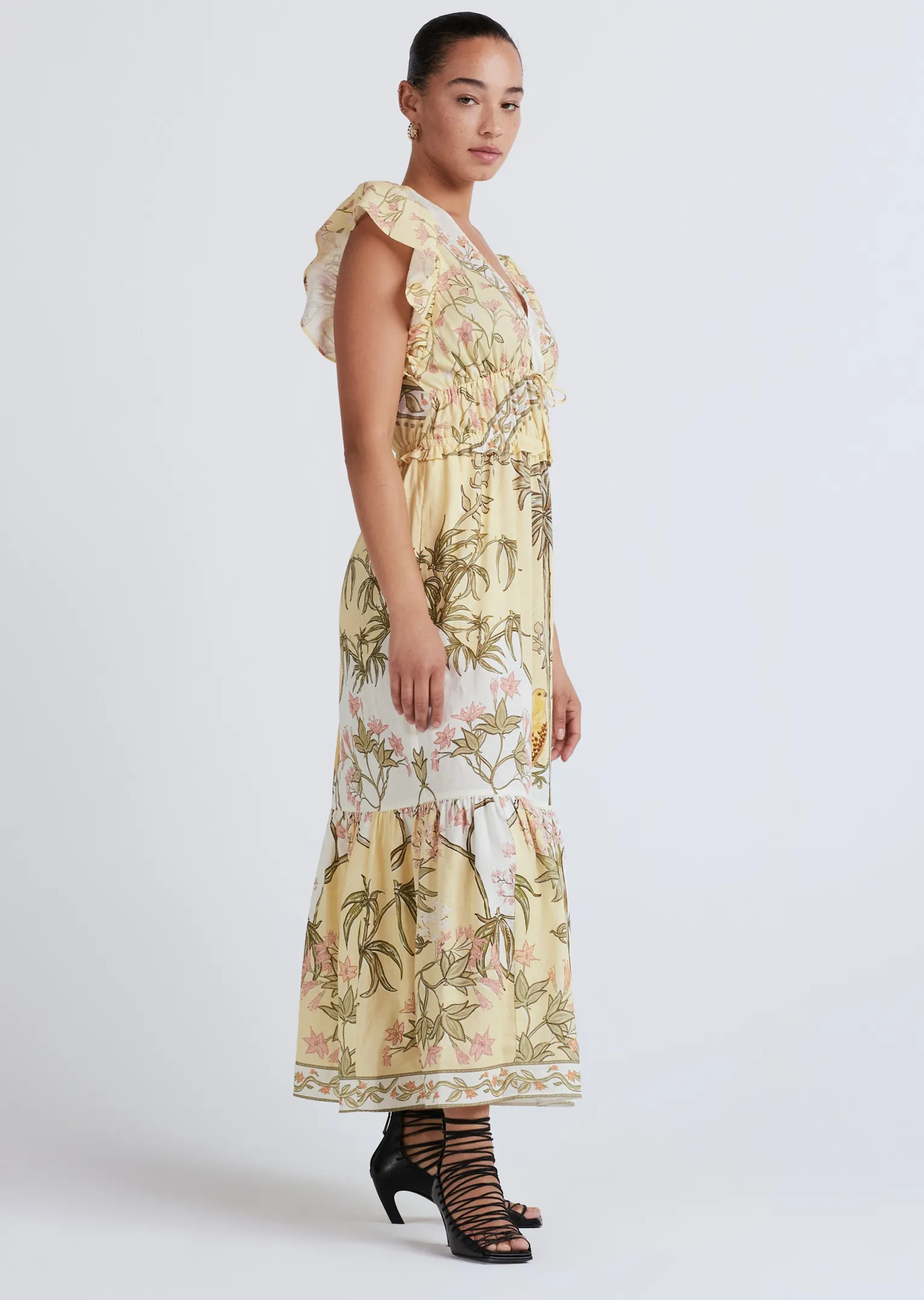 Women Derek Lam Dresses & Skirts<Isadora V-Neck Ruffle Dress