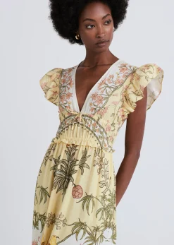 Women Derek Lam Dresses & Skirts<Isadora V-Neck Ruffle Dress
