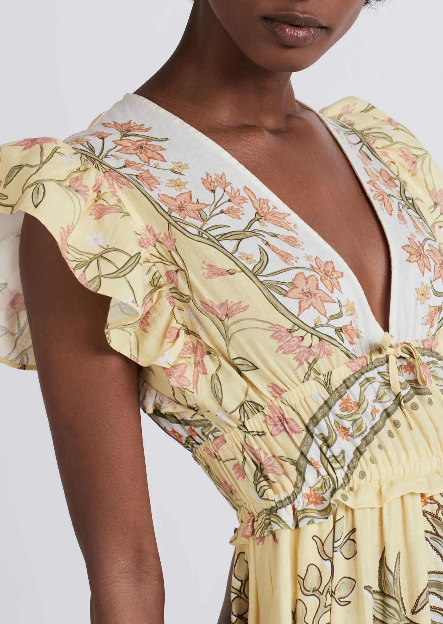 Women Derek Lam Dresses & Skirts<Isadora V-Neck Ruffle Dress