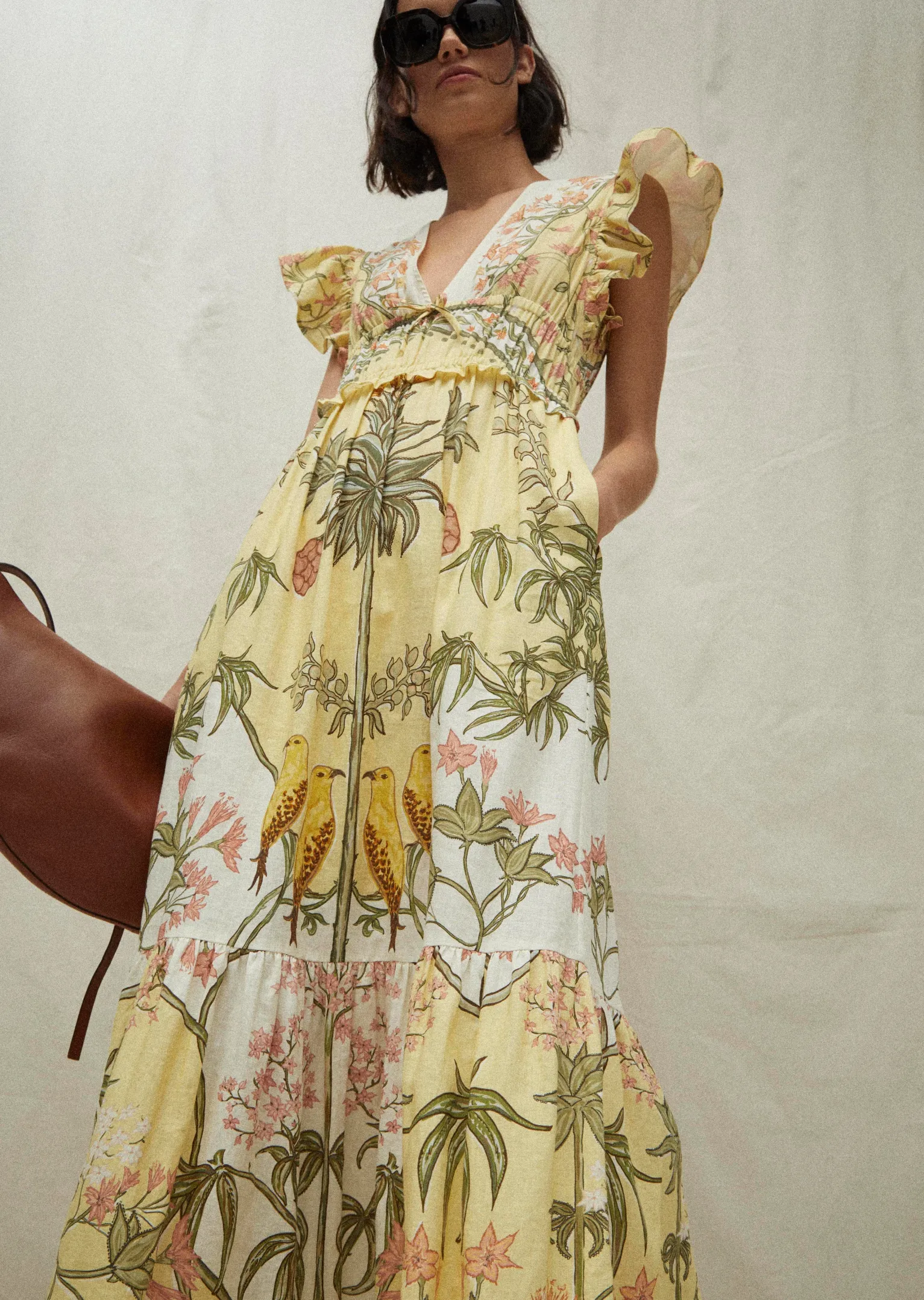 Women Derek Lam Dresses & Skirts<Isadora V-Neck Ruffle Dress