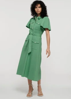 Women Derek Lam Dresses & Skirts<Judy Short Sleeve Utility Shirt Dress