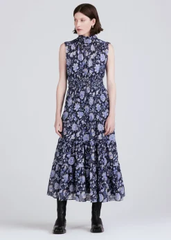 Women Derek Lam Dresses & Skirts<Junia Rouched Sleeveless Midi Dress