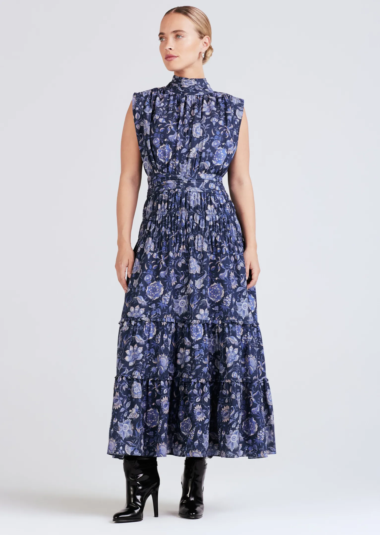 Women Derek Lam Dresses & Skirts<Junia Rouched Sleeveless Midi Dress