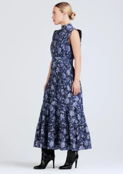 Women Derek Lam Dresses & Skirts<Junia Rouched Sleeveless Midi Dress