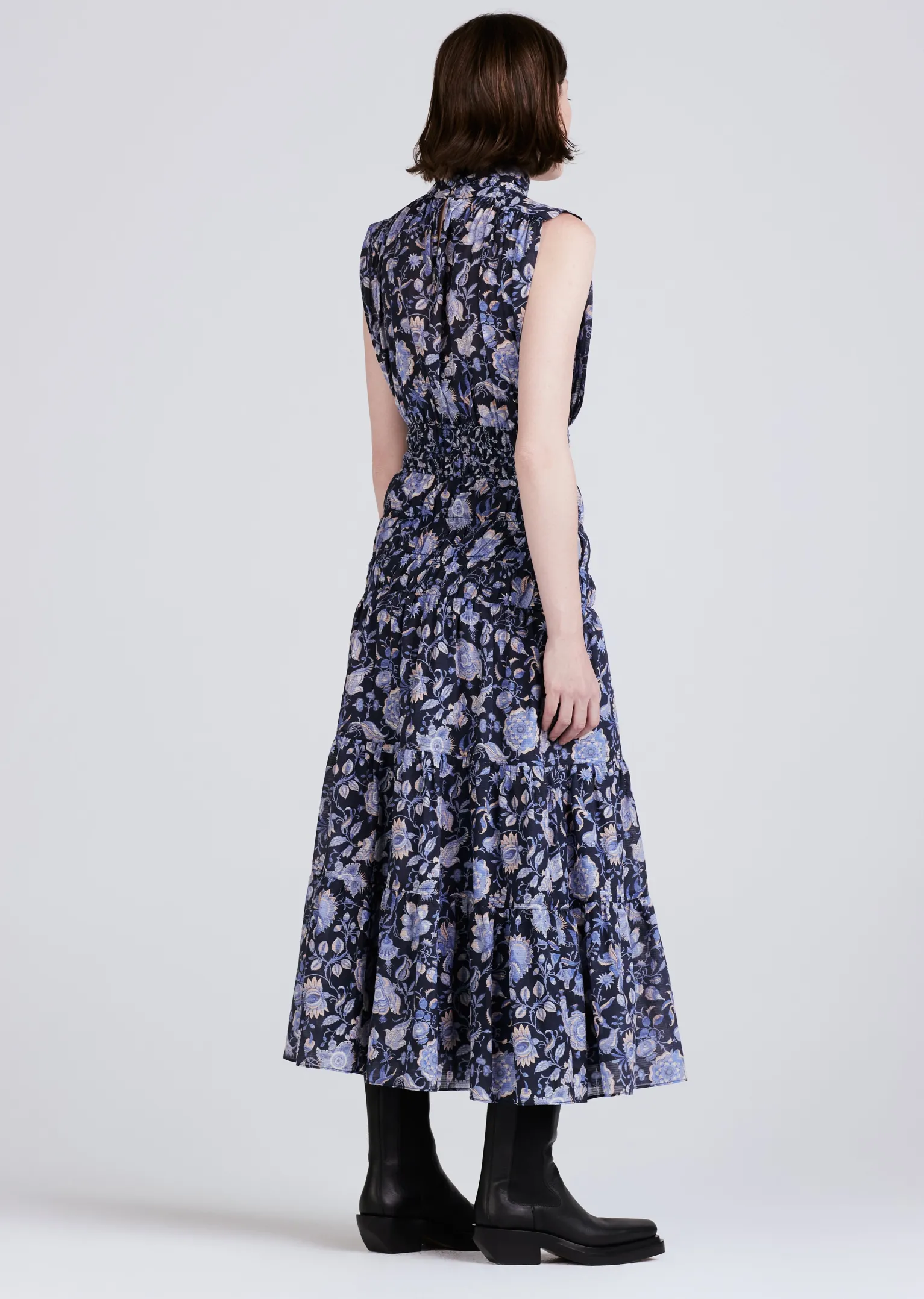 Women Derek Lam Dresses & Skirts<Junia Rouched Sleeveless Midi Dress