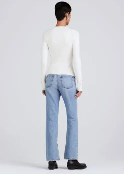Women Derek Lam Sweaters<Kassandra Ribbed Mock Neck Sweater