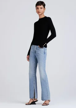 Women Derek Lam Sweaters<Kassandra Ribbed Mock Neck Sweater