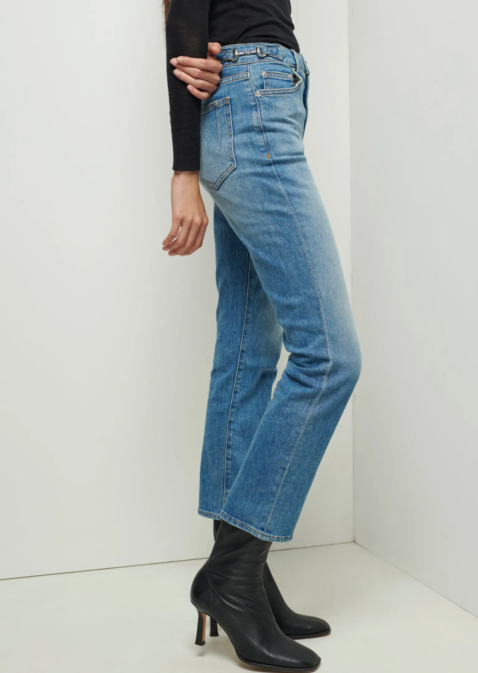 Women Derek Lam Pants & Shorts<Kate High Rise Ankle Straight Leg Jeans