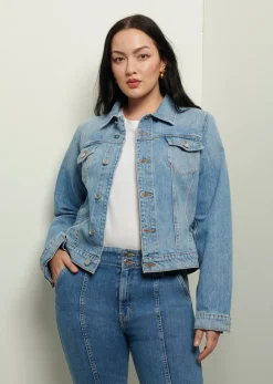Women Derek Lam Jackets & Coats<Kent Denim Trucker Jacket