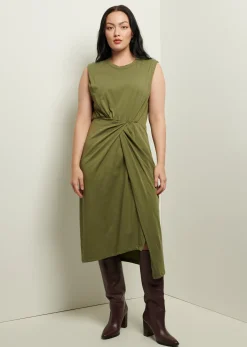 Women Derek Lam Essentials<Landry T-Shirt Dress With Twist Wrap Detail