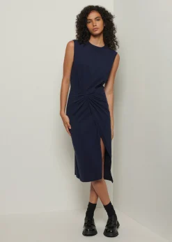 Women Derek Lam Essentials<Landry T-Shirt Dress With Twist Wrap Detail