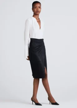 Women Derek Lam Tops<Lila Long Sleeve V-Neck Top