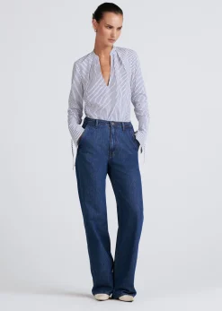 Women Derek Lam Tops<Lila Long Sleeve V-Neck Top