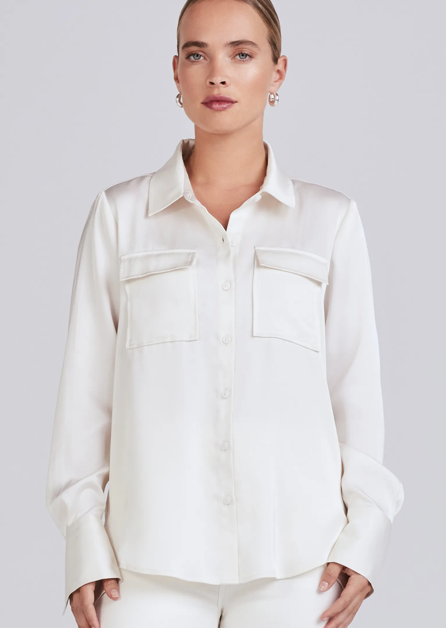 Women Derek Lam Essentials<Lorena Button Down Blouse