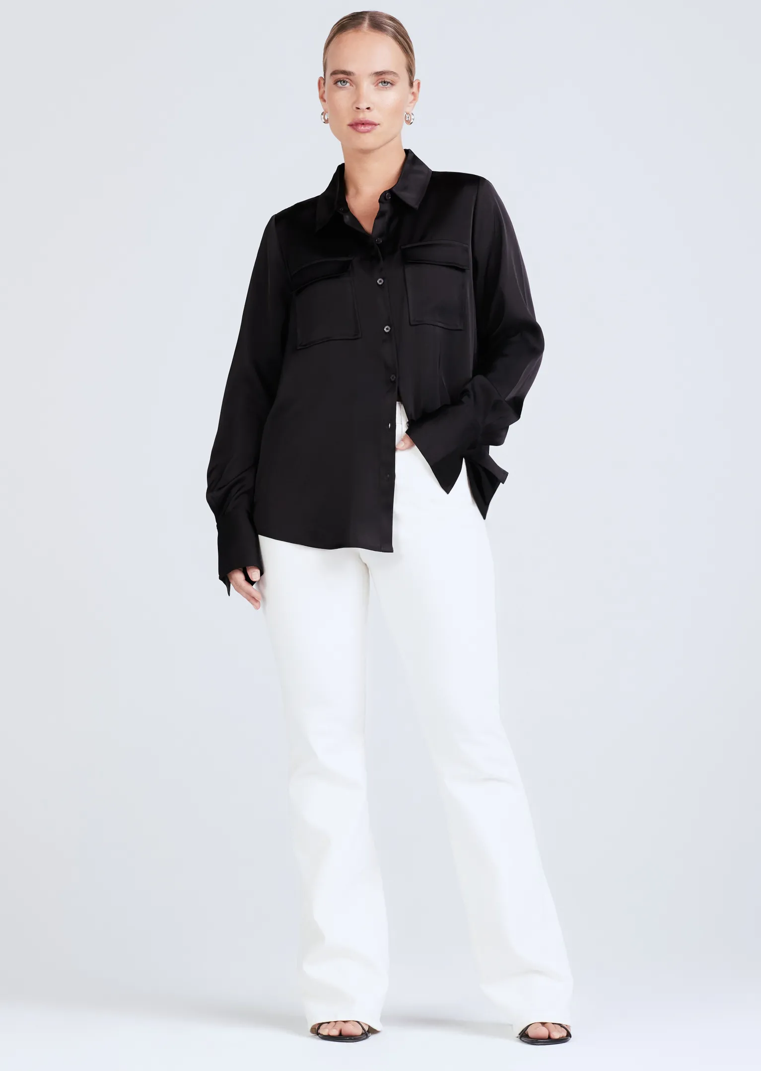 Women Derek Lam Essentials<Lorena Button Down Blouse
