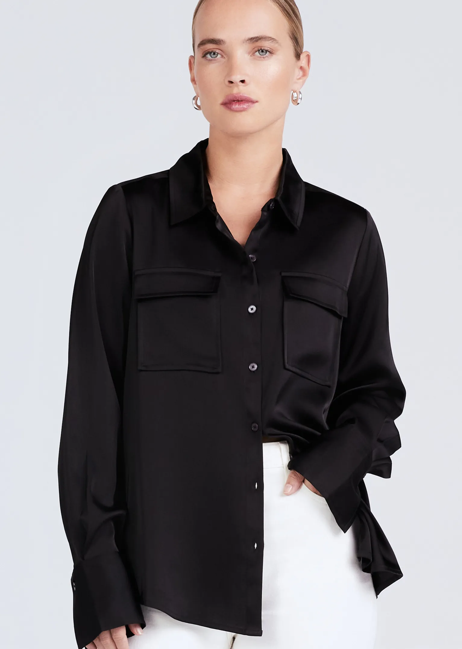 Women Derek Lam Essentials<Lorena Button Down Blouse