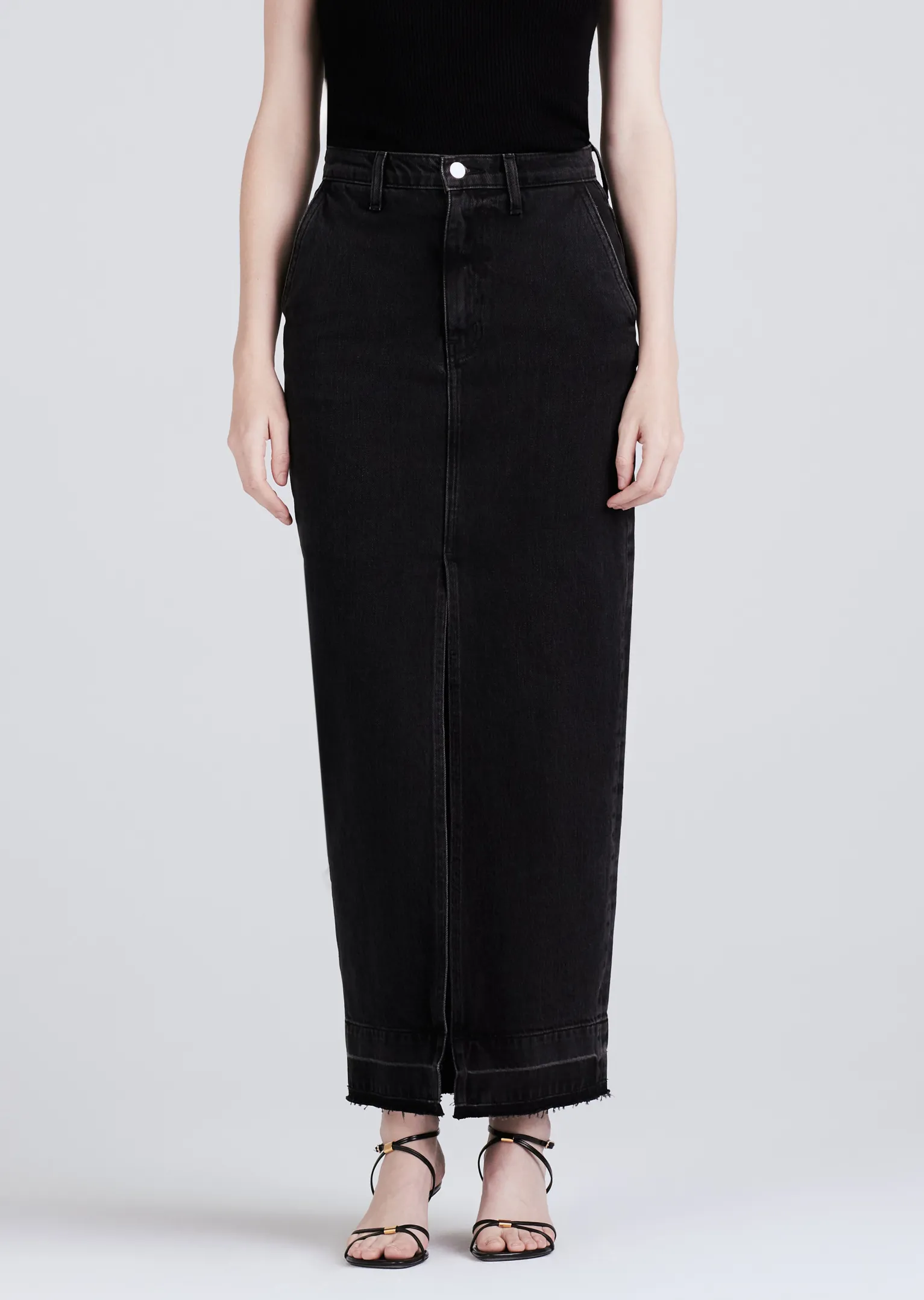Women Derek Lam Denim<Lu High Rise Maxi Skirt
