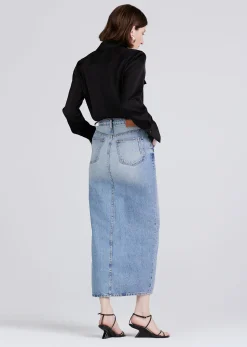 Women Derek Lam Denim<Lu High Rise Maxi Skirt