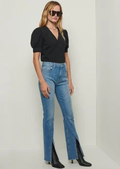 Women Derek Lam Pants & Shorts<Lucia Front Slit Jeans