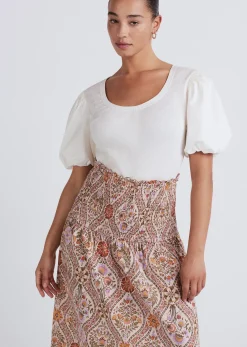 Women Derek Lam Dresses & Skirts<Madani Smocked Skirt