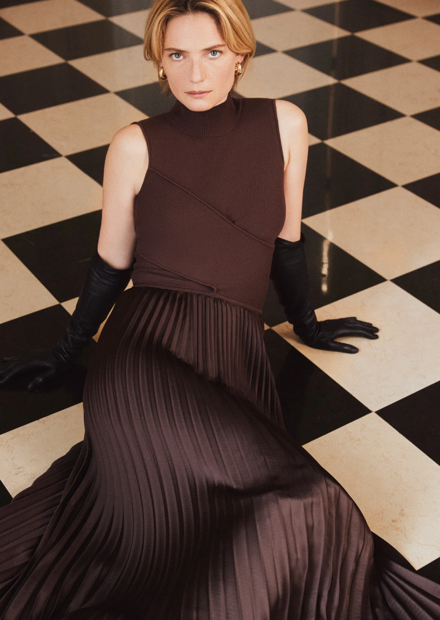 Women Derek Lam Dresses & Skirts<Maizie Mock Neck Sleeveless Dress