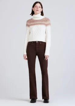 Women Derek Lam Tops<Marcella Cable Knit And Fair Isle Turtleneck