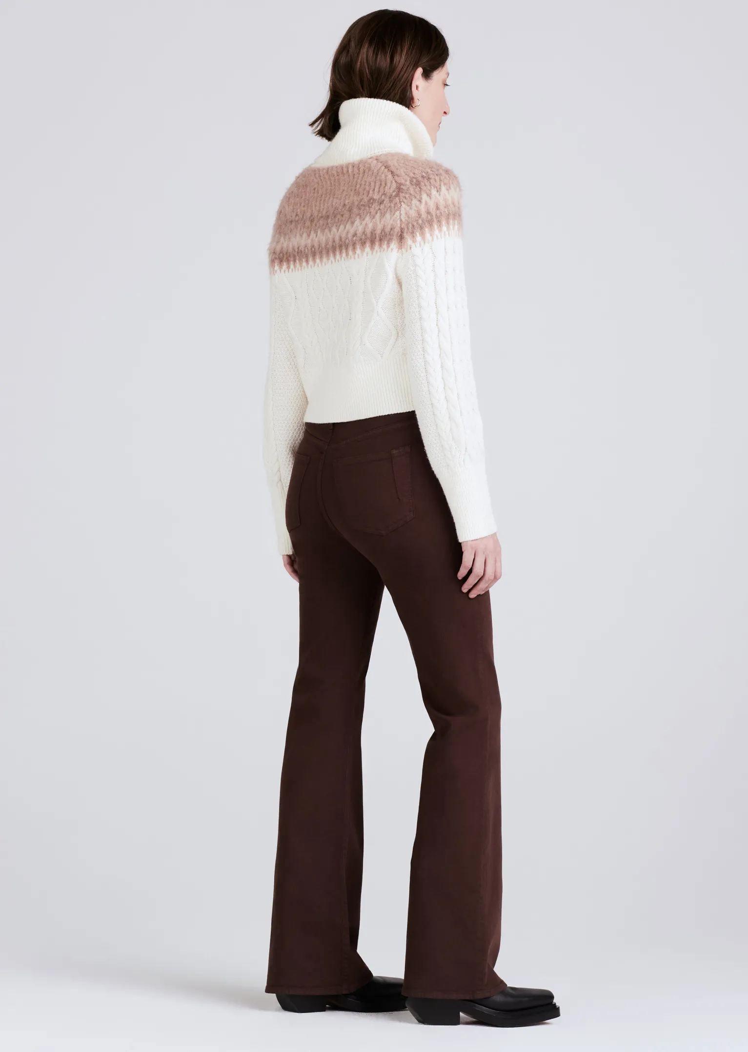 Women Derek Lam Tops<Marcella Cable Knit And Fair Isle Turtleneck