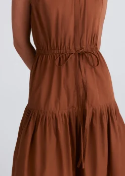 Women Derek Lam Dresses & Skirts<Margaret Waist Tie Sleeveless Midi Dress