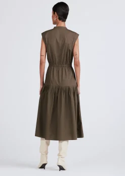 Women Derek Lam Dresses & Skirts<Margaret Waist Tie Sleeveless Midi Dress