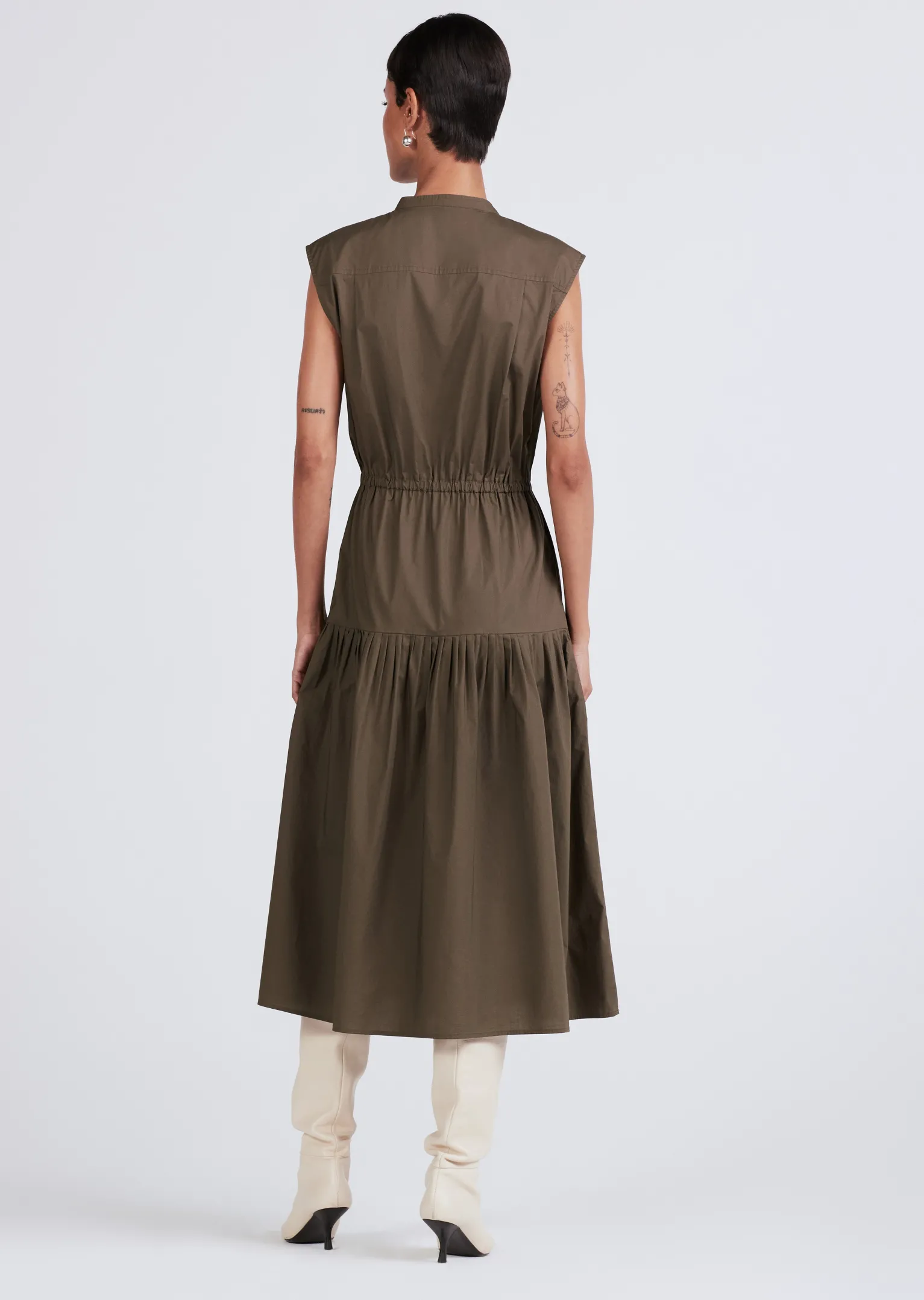 Women Derek Lam Dresses & Skirts<Margaret Waist Tie Sleeveless Midi Dress