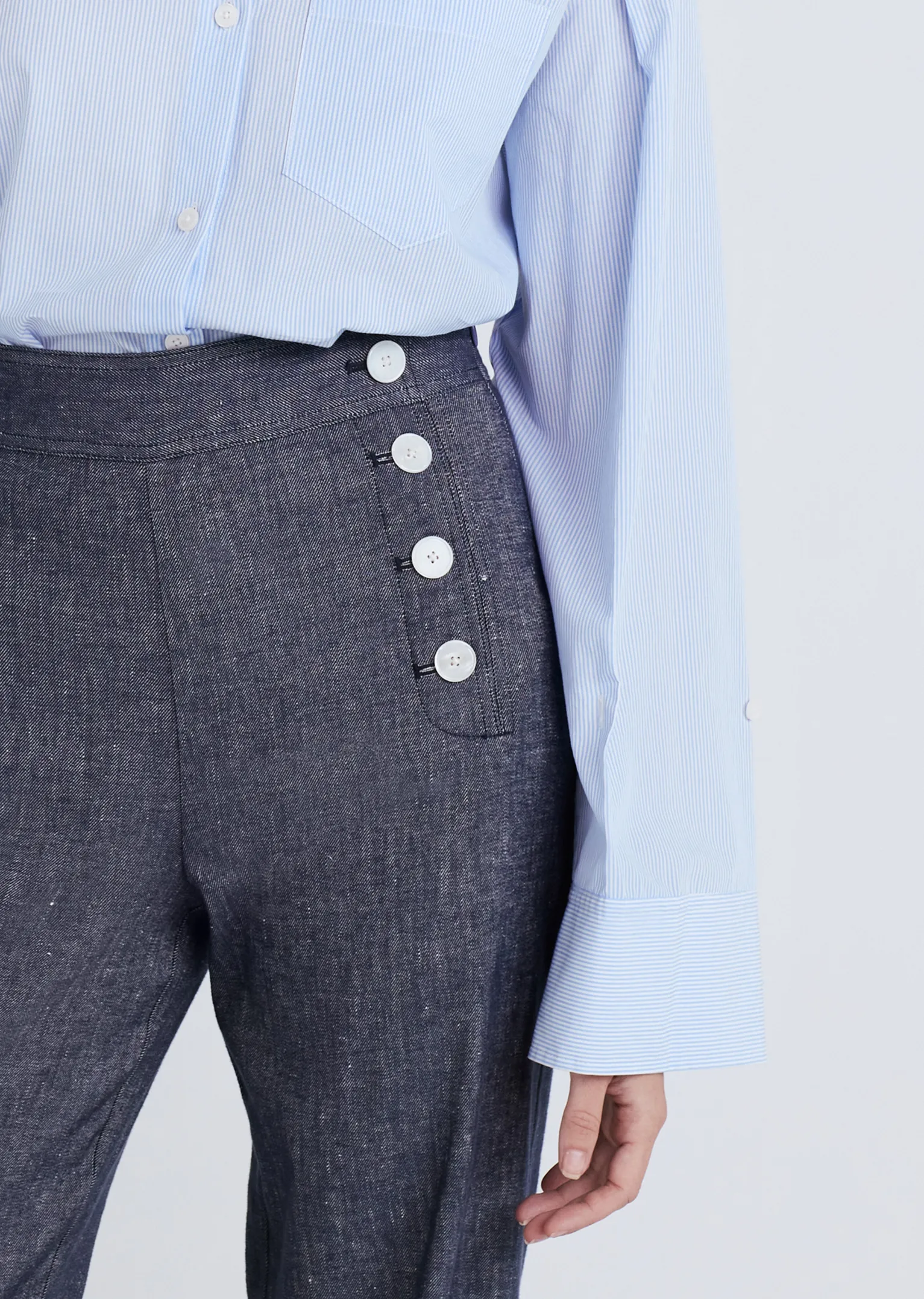 Women Derek Lam Pants & Shorts<Massimo Wide Leg Sailor Pants