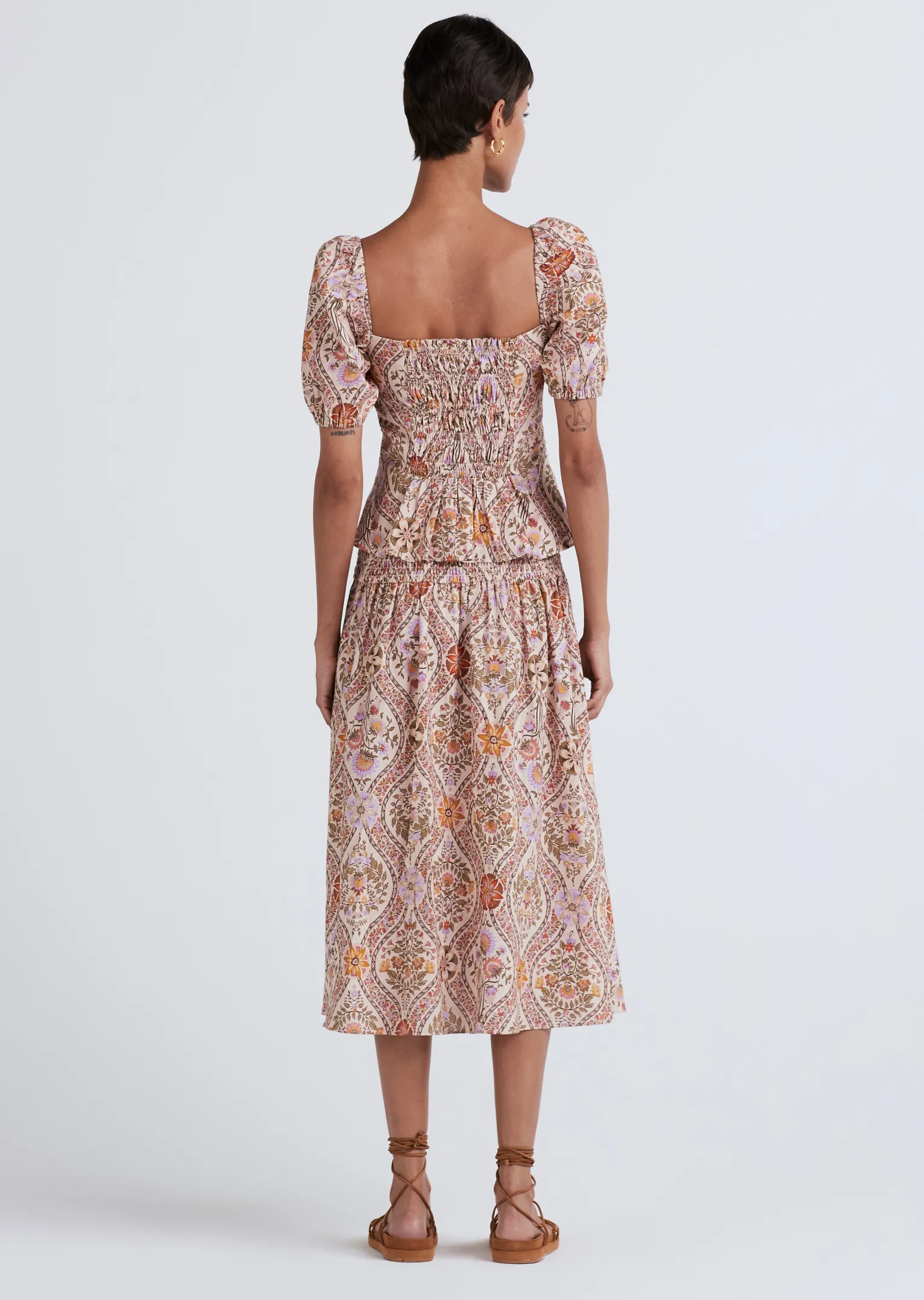 Women Derek Lam Tops<Melanie Puff Sleeve Lace-Up Top