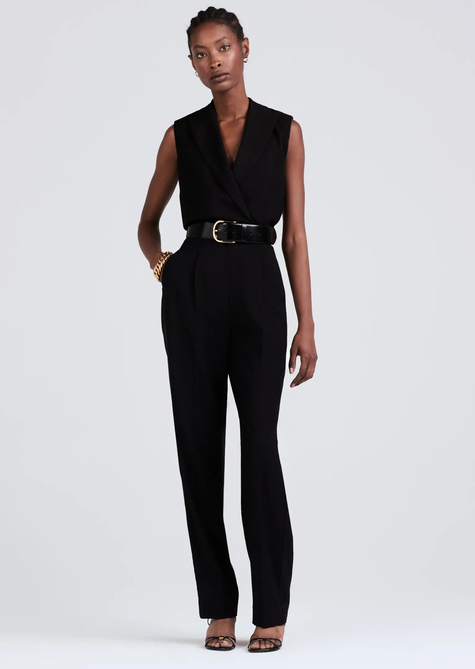 Women Derek Lam Pants & Shorts<Merrill Sleeveless Blazer Jumpsuit