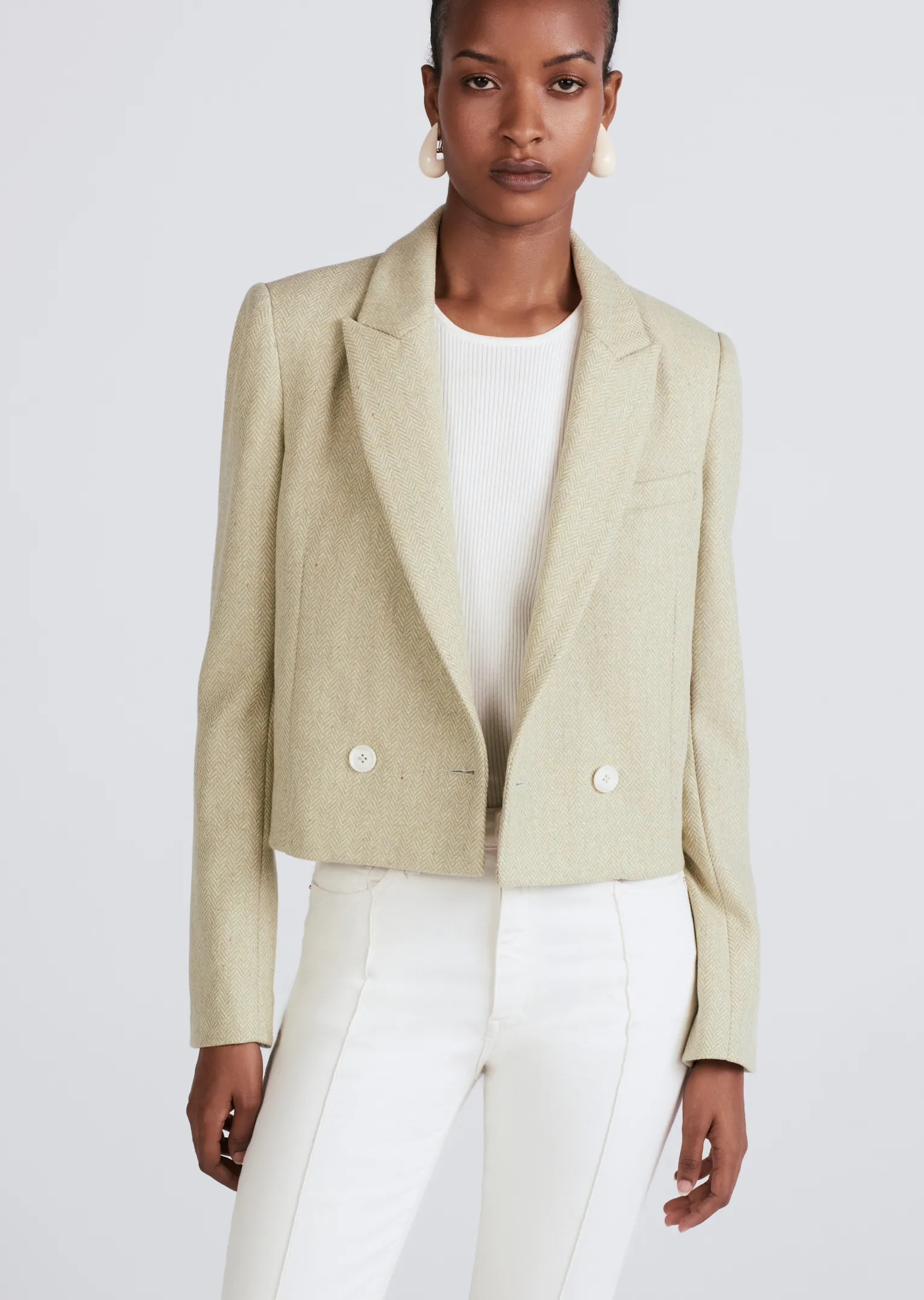 Women Derek Lam Jackets & Coats<Milo Double Breasted Crop Jacket