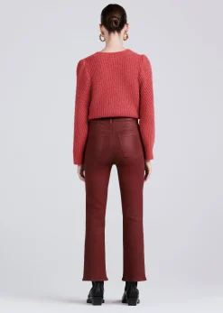 Women Derek Lam Denim<Mira Front Slit Crop Flare Jeans