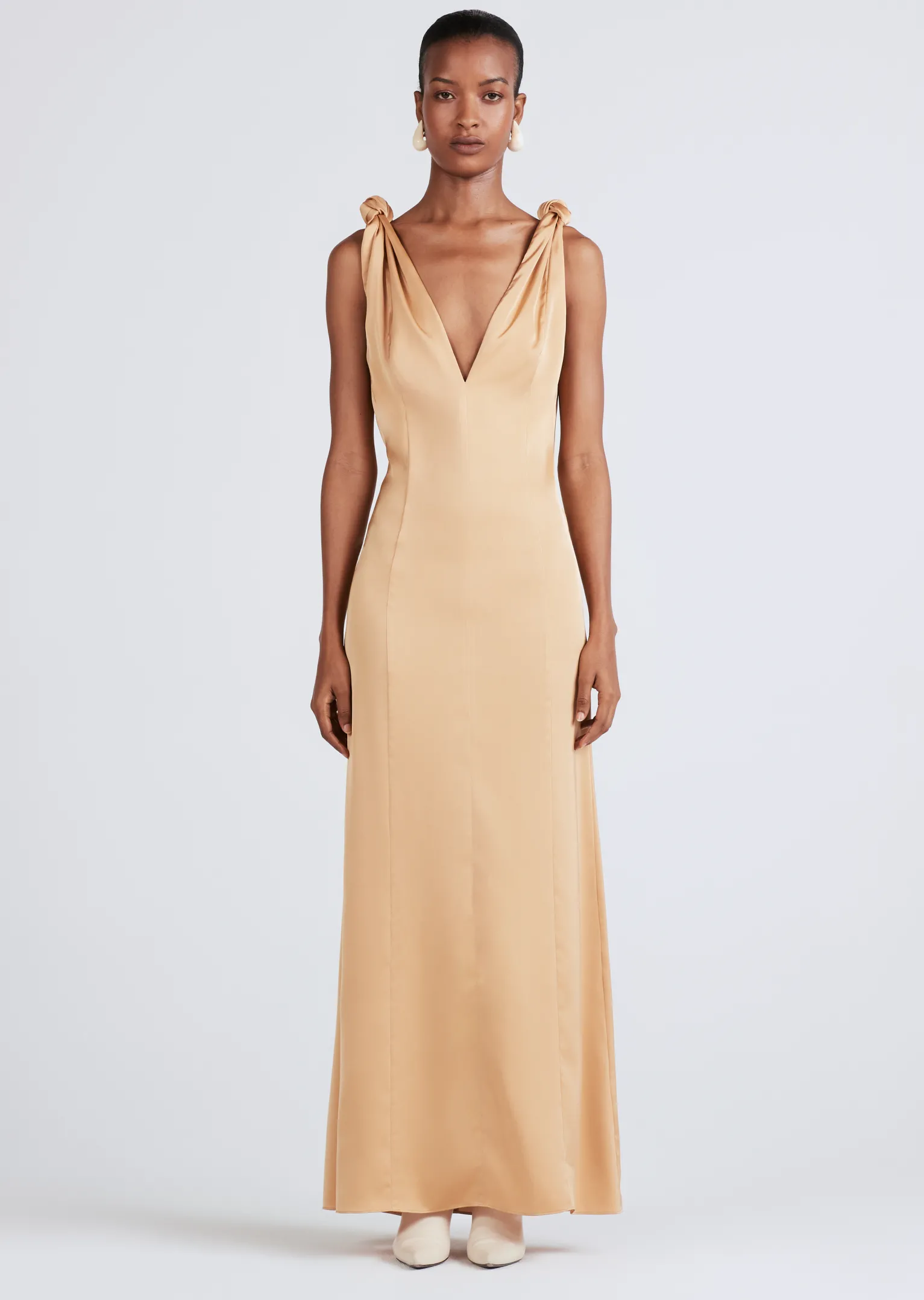 Women Derek Lam Dresses & Skirts<Naiomy Knot Shoulder Maxi Dress