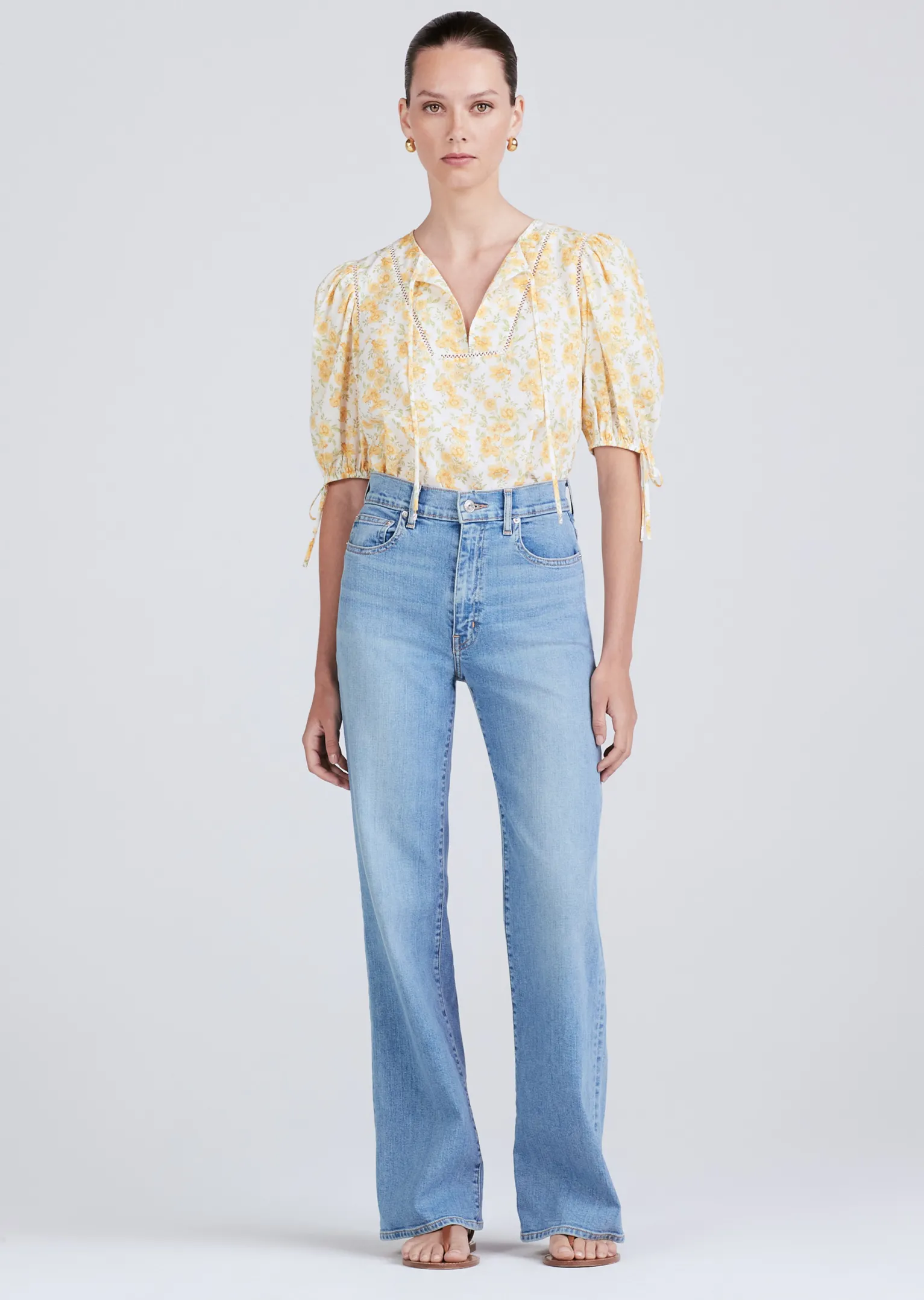 Women Derek Lam Tops<Nora Puff Sleeve Top