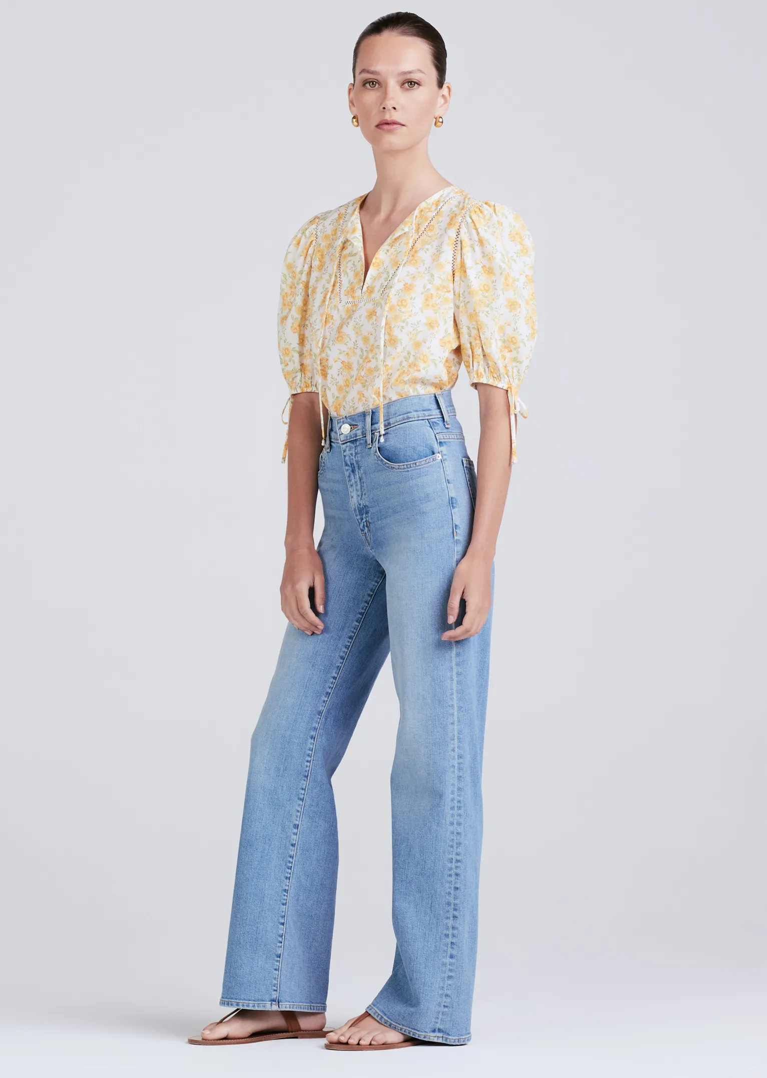 Women Derek Lam Tops<Nora Puff Sleeve Top