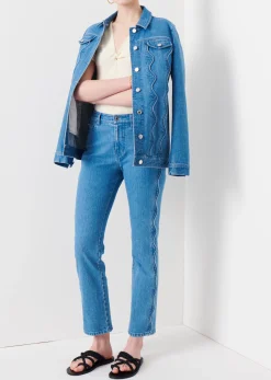 Women Derek Lam Pants & Shorts<Paloma Wavy Seam Slim Pants