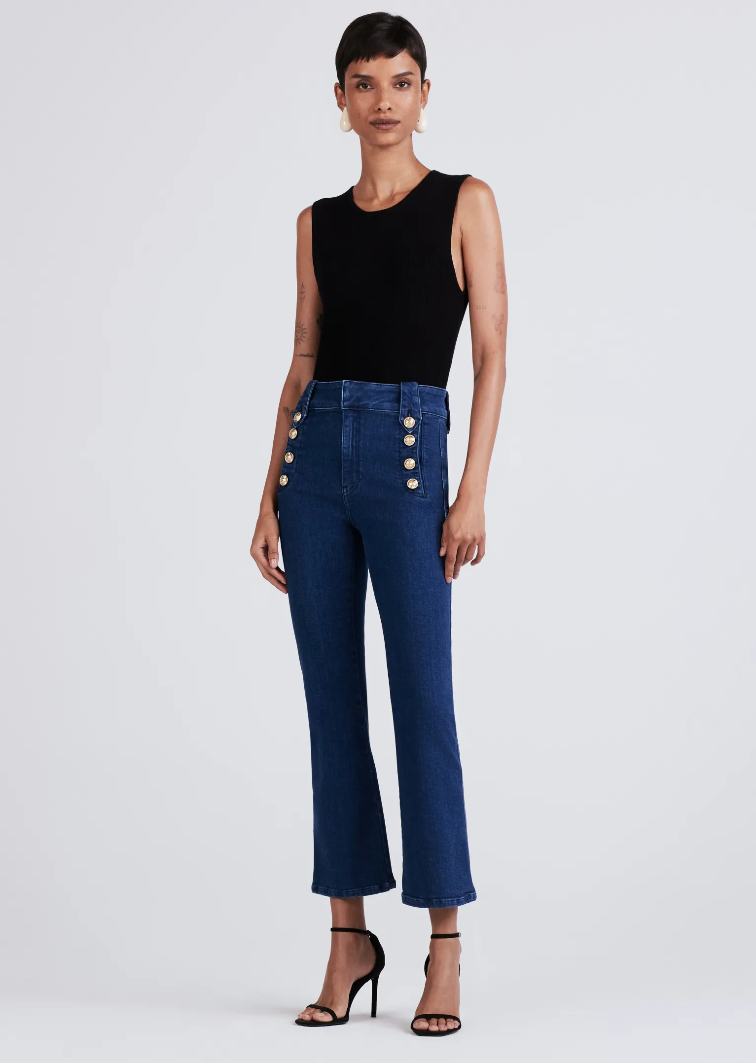 Women Derek Lam Denim<Robertson Crop Flare Jeans