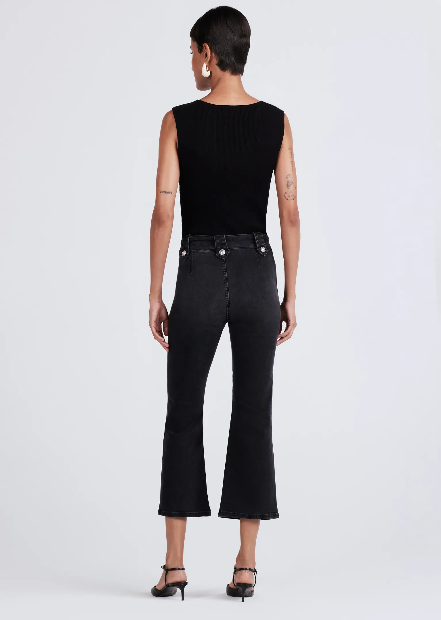 Women Derek Lam Denim<Robertson Crop Flare Trouser