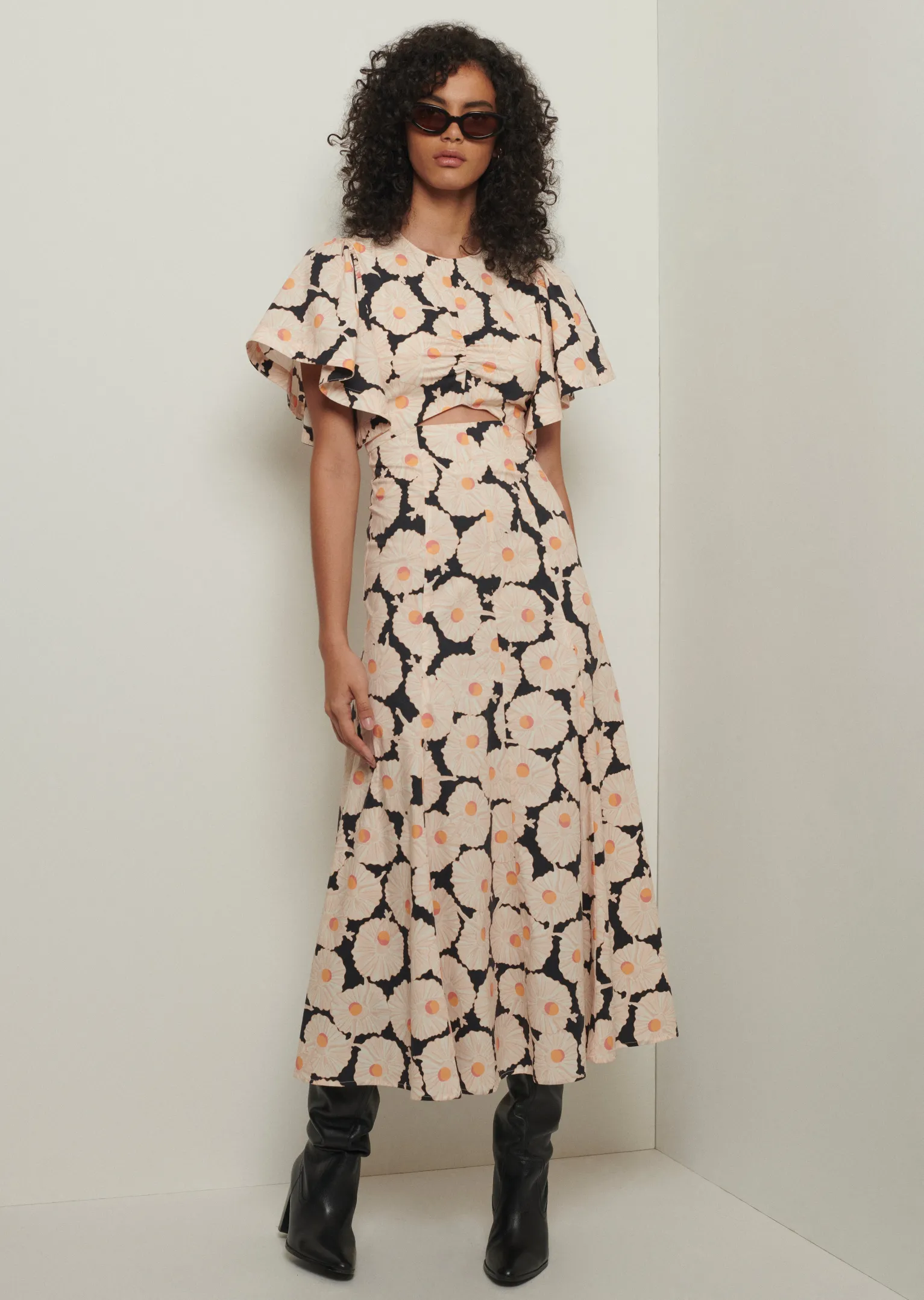 Women Derek Lam Dresses & Skirts<Romilly Flutter Sleeve Dress