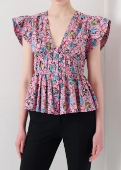 Women Derek Lam Tops<Roselyn Ruffle Sleeve Top