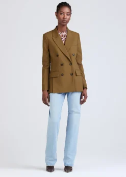 Women Derek Lam Jackets & Coats<Sandra Double Breasted Slit Blazer