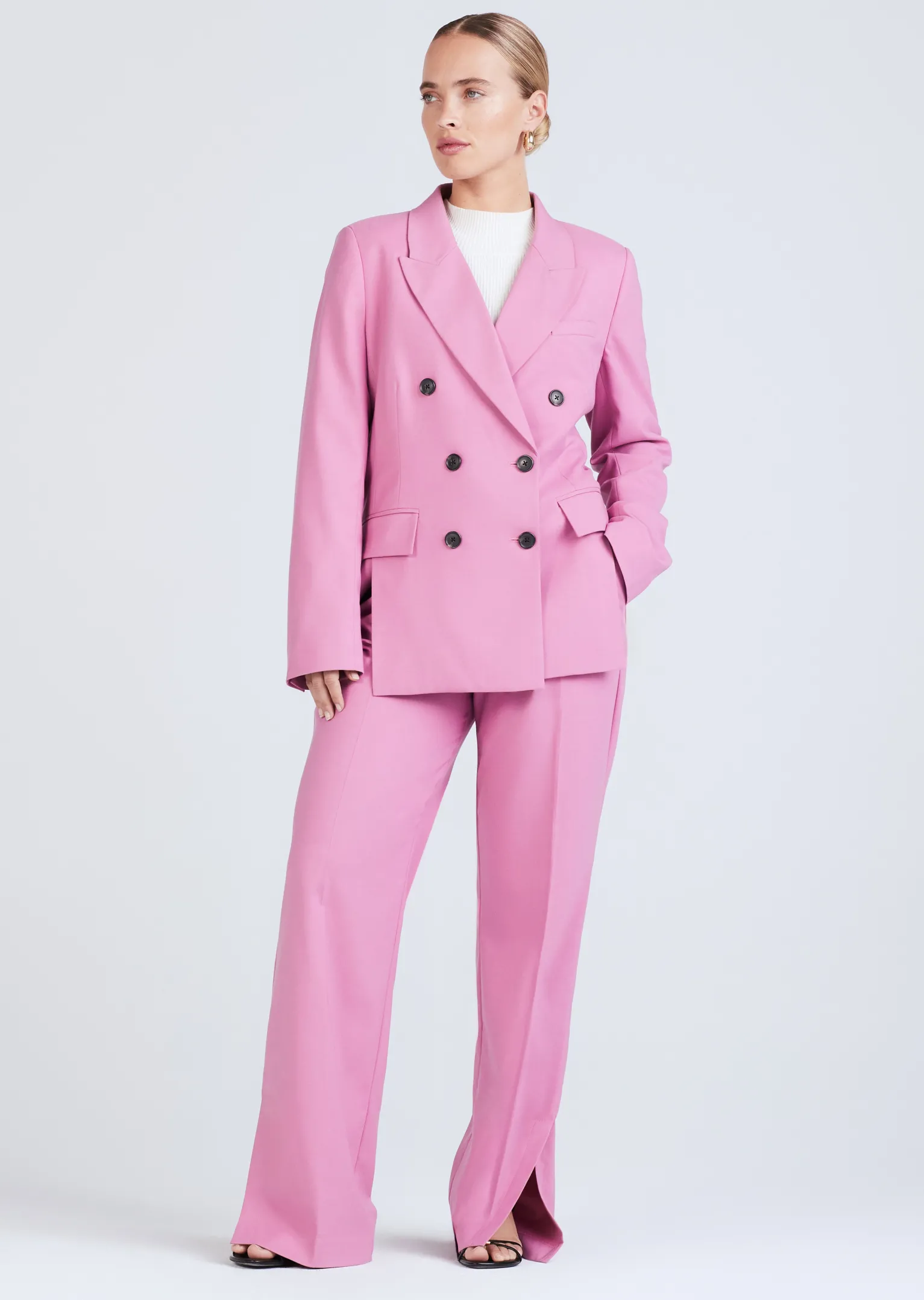 Women Derek Lam Jackets & Coats<Sandra Double Breasted Slit Blazer