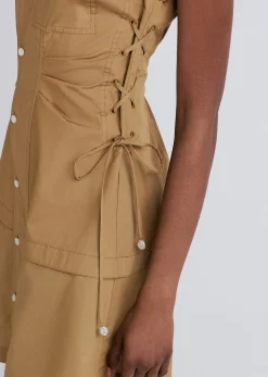 Women Derek Lam Dresses & Skirts<Serena Lace Up Shirt Dress