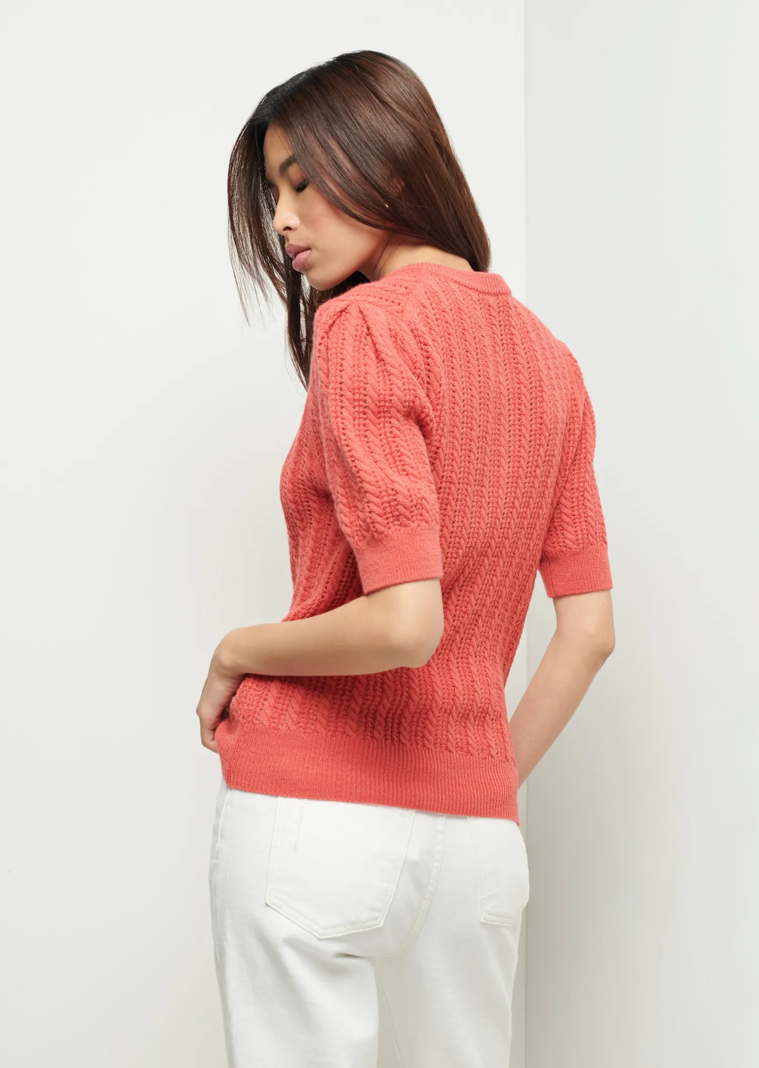 Women Derek Lam Sweaters<Shea Puff Sleeve Top